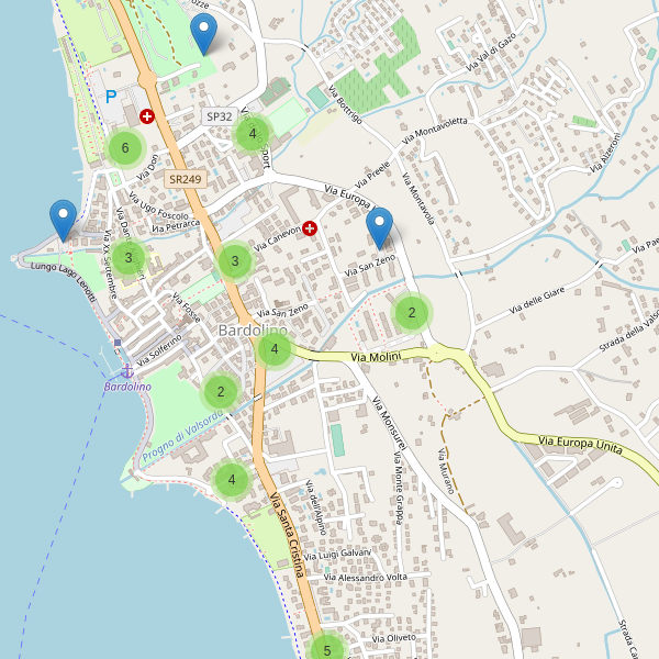 Thumbnail mappa parcheggi di Bardolino
