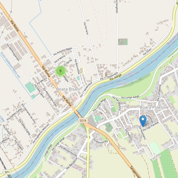 Thumbnail mappa parcheggi di Boara Pisani