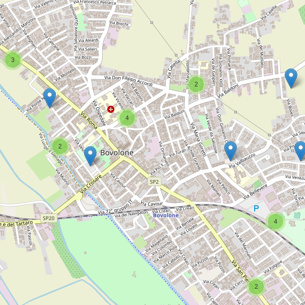 Thumbnail mappa parcheggi di Bovolone