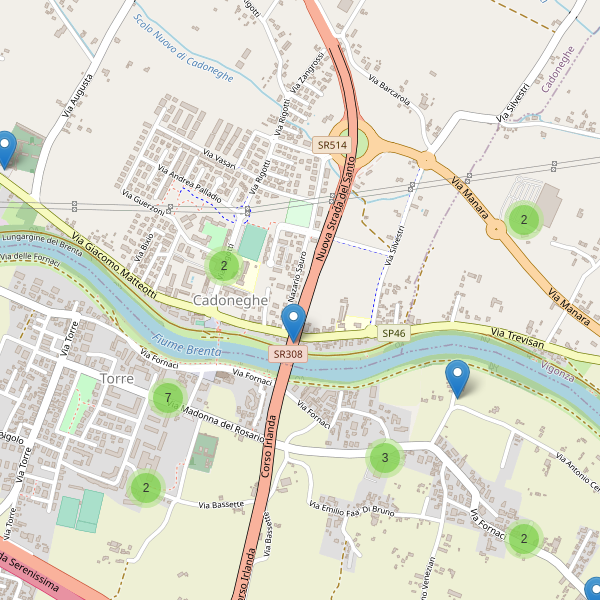 Thumbnail mappa parcheggi di Cadoneghe