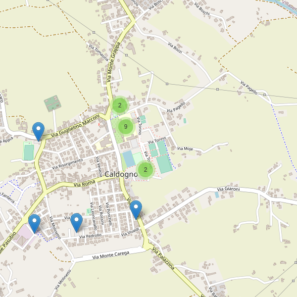 Thumbnail mappa parcheggi di Caldogno