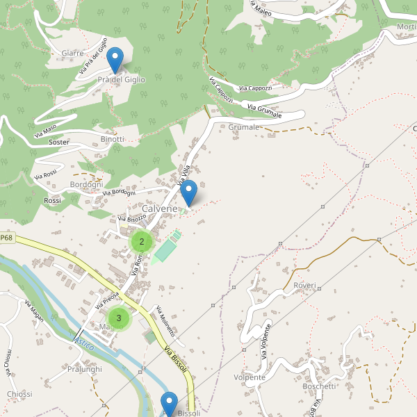 Thumbnail mappa parcheggi di Calvene