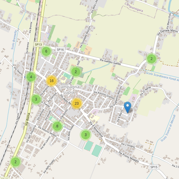 Thumbnail mappa parcheggi di Campagna Lupia
