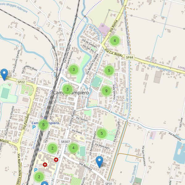 Thumbnail mappa parcheggi di Camposampiero
