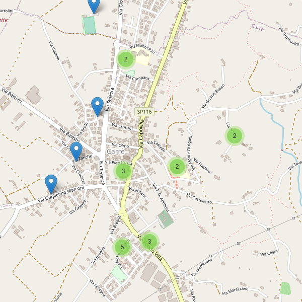 Thumbnail mappa parcheggi di Carrè