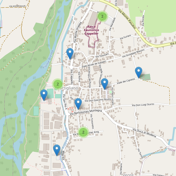Thumbnail mappa parcheggi di Cartigliano