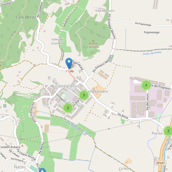 Thumbnail mappa parcheggi di Castegnero