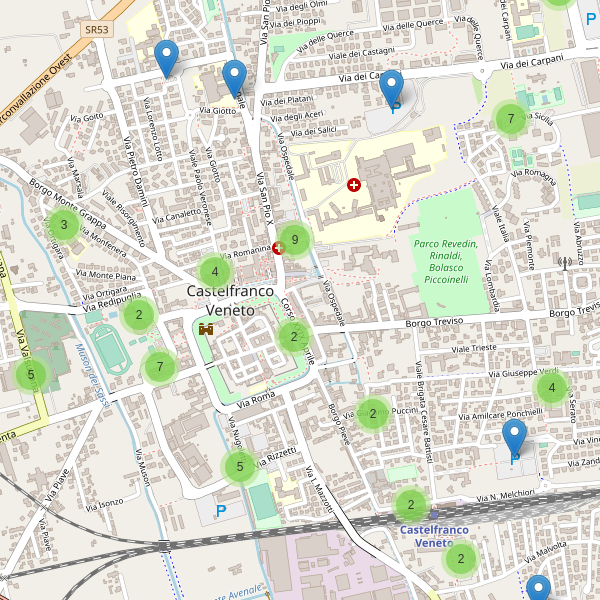 Thumbnail mappa parcheggi di Castelfranco Veneto