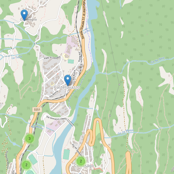Thumbnail mappa parcheggi di Castellavazzo