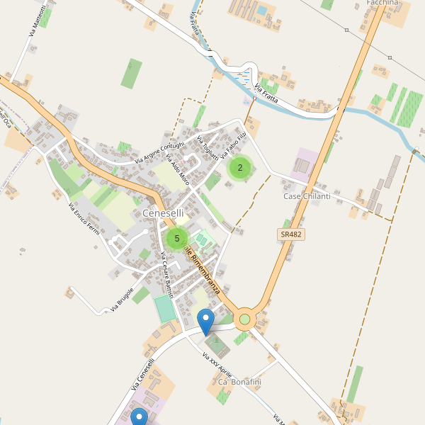 Thumbnail mappa parcheggi di Ceneselli