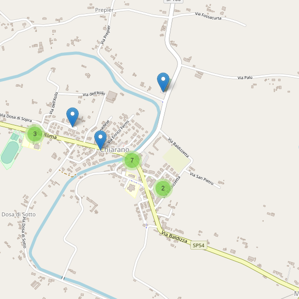 Thumbnail mappa parcheggi di Chiarano
