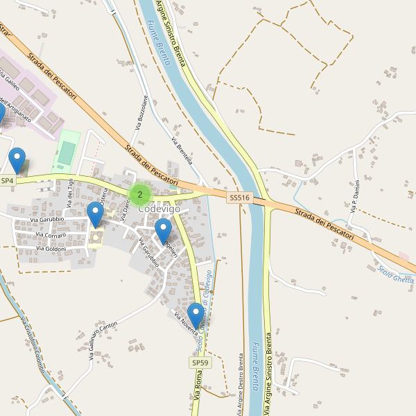 Thumbnail mappa parcheggi di Codevigo