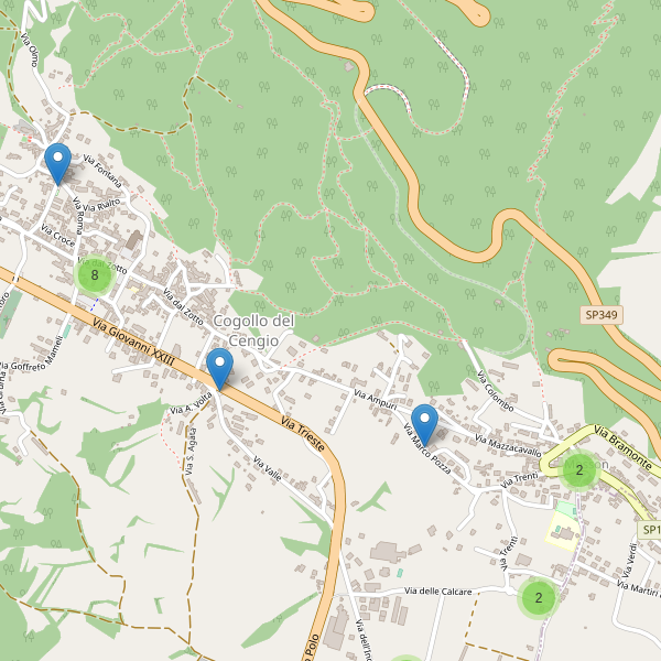 Thumbnail mappa parcheggi di Cogollo del Cengio
