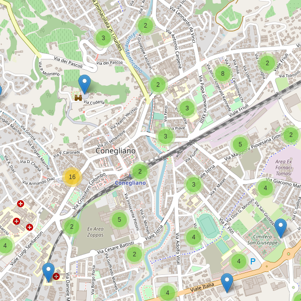 Thumbnail mappa parcheggi di Conegliano