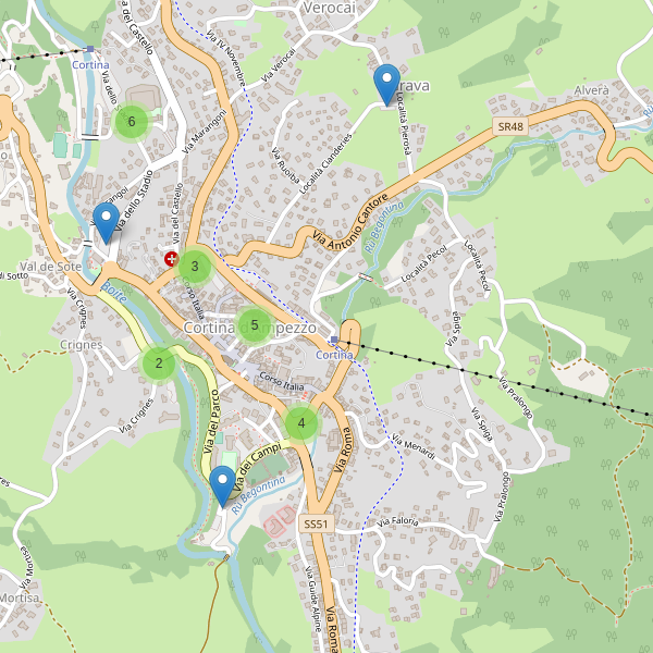 Thumbnail mappa parcheggi di Cortina d'Ampezzo