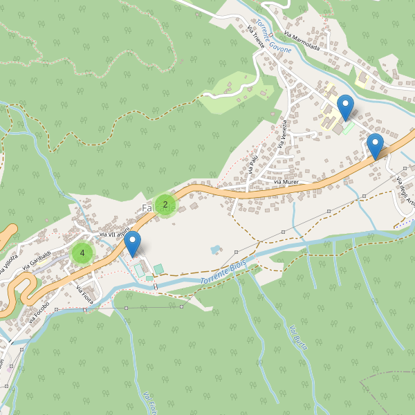 Thumbnail mappa parcheggi di Falcade