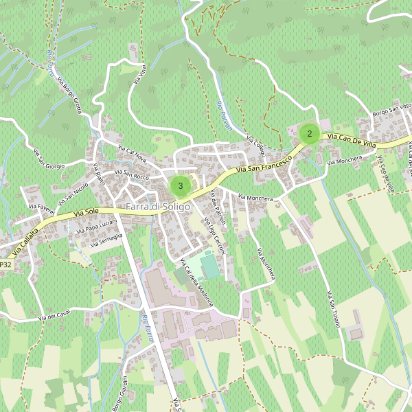Thumbnail mappa parcheggi di Farra di Soligo