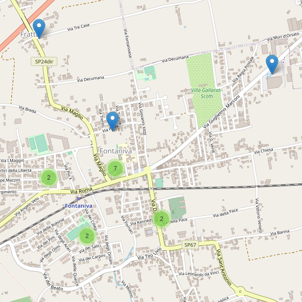 Thumbnail mappa parcheggi di Fontaniva