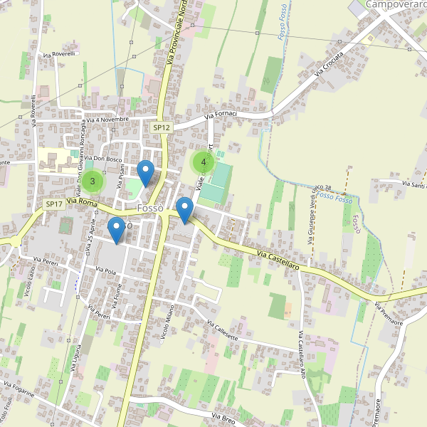 Thumbnail mappa parcheggi di Fossò