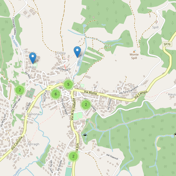 Thumbnail mappa parcheggi di Gallio