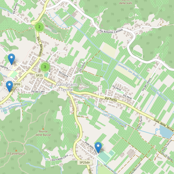 Thumbnail mappa parcheggi di Galzignano Terme