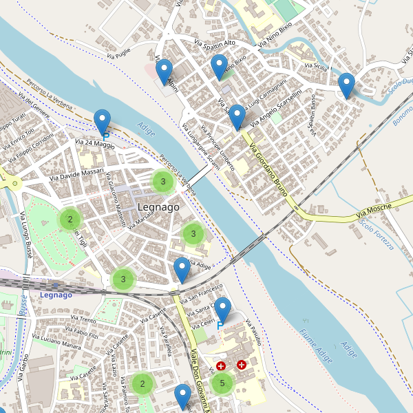Thumbnail mappa parcheggi di Legnago
