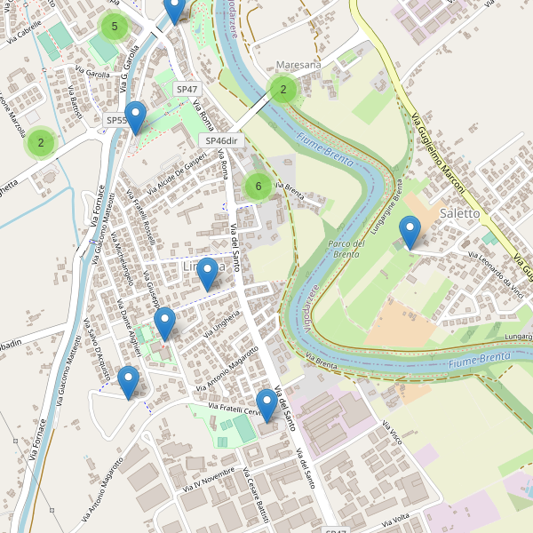 Thumbnail mappa parcheggi di Limena