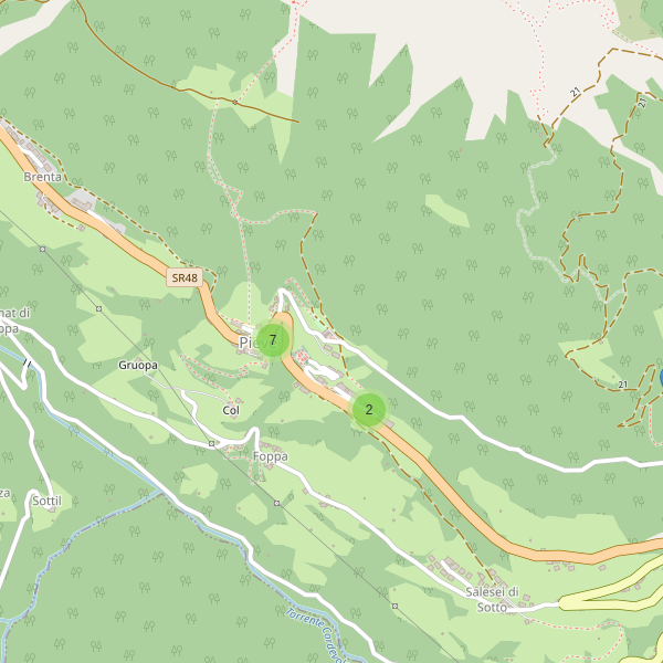 Thumbnail mappa parcheggi di Livinallongo del Col di Lana
