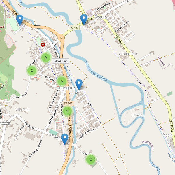 Thumbnail mappa parcheggi di Longare