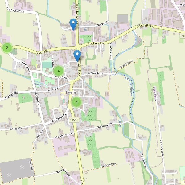 Thumbnail mappa parcheggi di Loria