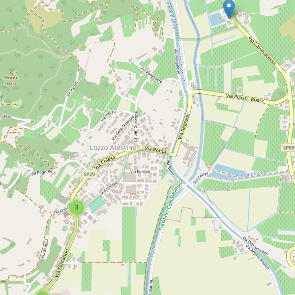 Thumbnail mappa parcheggi di Lozzo Atestino