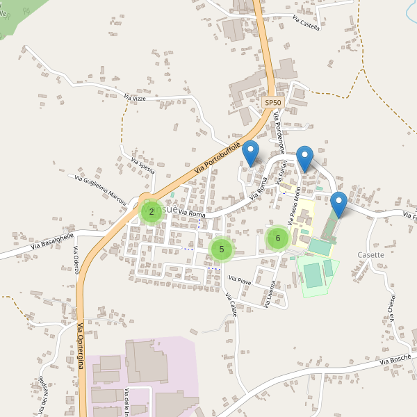 Thumbnail mappa parcheggi di Mansuè