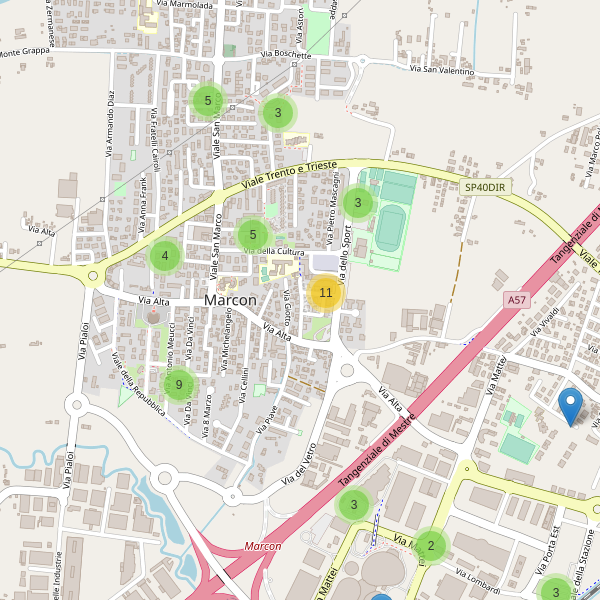 Thumbnail mappa parcheggi di Marcon
