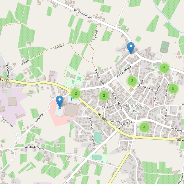 Thumbnail mappa parcheggi di Mareno di Piave