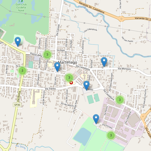 Thumbnail mappa parcheggi di Martellago