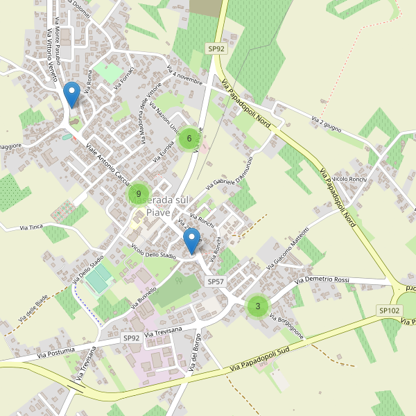Thumbnail mappa parcheggi di Maserada sul Piave