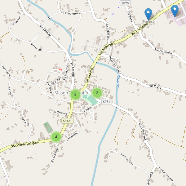 Thumbnail mappa parcheggi di Mason Vicentino