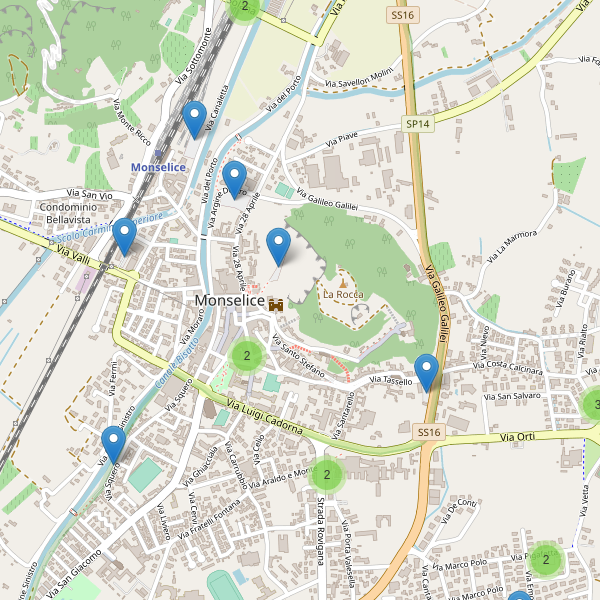 Thumbnail mappa parcheggi di Monselice