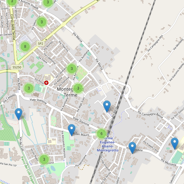 Thumbnail mappa parcheggi di Montegrotto Terme