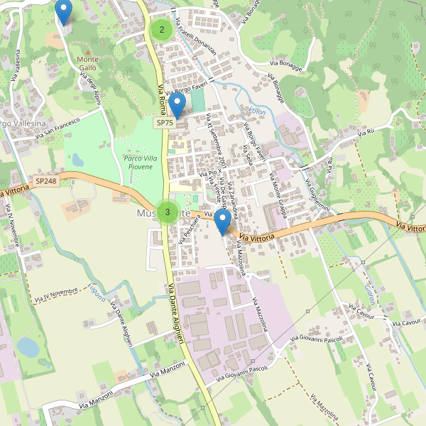 Thumbnail mappa parcheggi di Mussolente