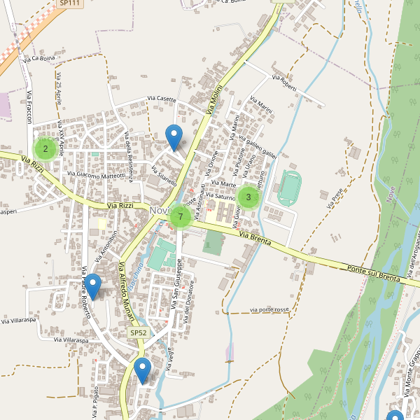 Thumbnail mappa parcheggi di Nove