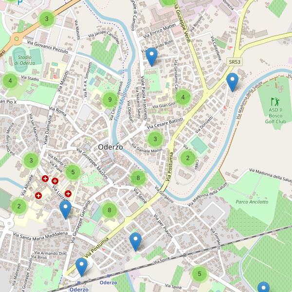 Thumbnail mappa parcheggi di Oderzo