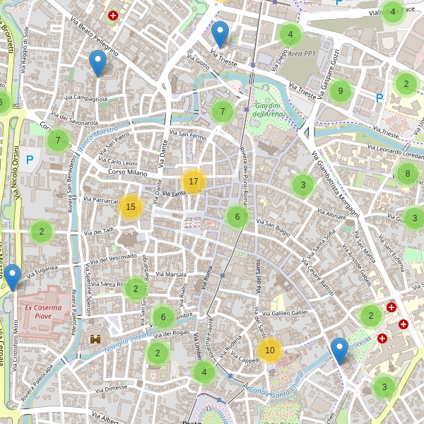 Thumbnail mappa parcheggi di Padova