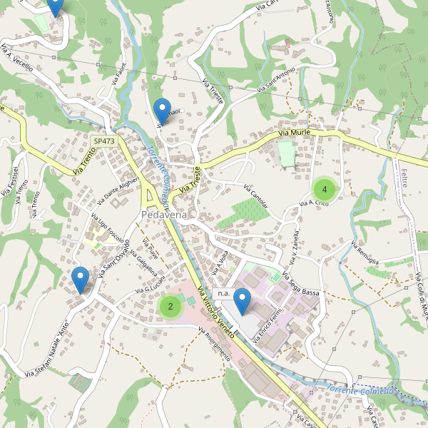 Thumbnail mappa parcheggi di Pedavena