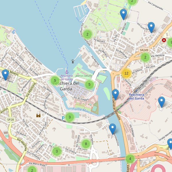 Thumbnail mappa parcheggi di Peschiera del Garda