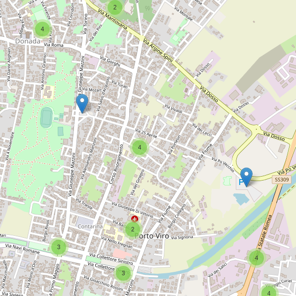 Thumbnail mappa parcheggi di Porto Viro