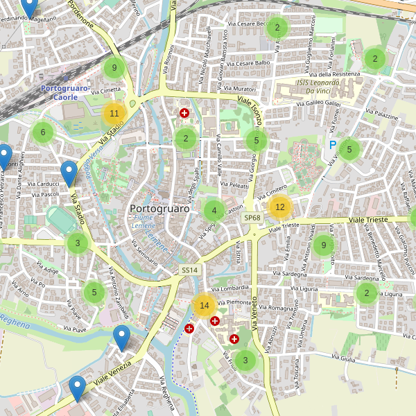Thumbnail mappa parcheggi di Portogruaro