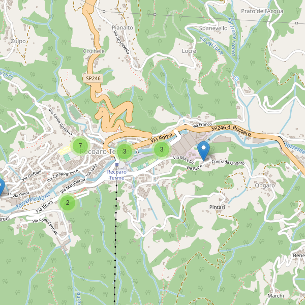 Thumbnail mappa parcheggi di Recoaro Terme