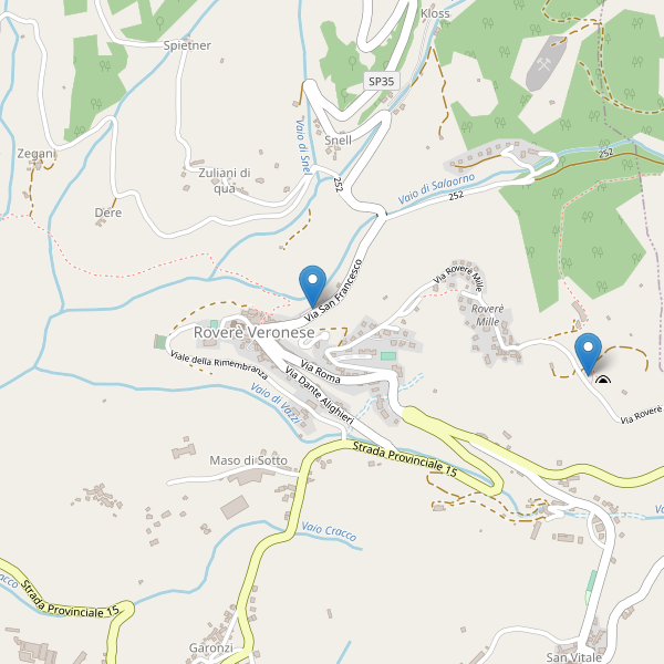 Thumbnail mappa parcheggi di Roverè Veronese