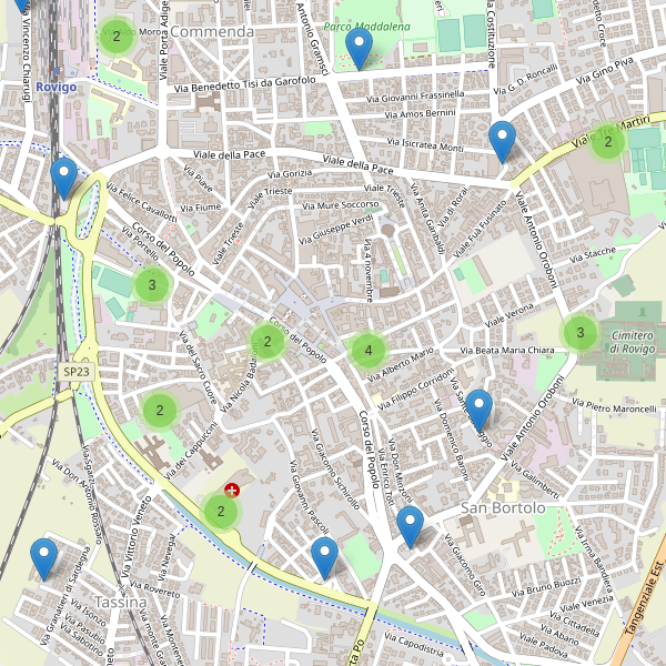 Thumbnail mappa parcheggi di Rovigo